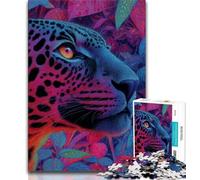 Puzzles Fantastiques Black Panther 1000 Pièces pour Adultes Cadeaux Jouets Éducatifs Jeux Anti-Stress Décoration d'Intérieur Unique et Cadeaux (50x75cm)