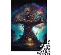 Puzzles Fantasy 96 carrés 1000 pièces pour Adultes, Puzzles en Bois, Jouets de Divertissement Familial, 1000 pièces (75 x 50 cm)
