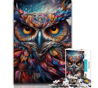 Puzzles Fantasy Art Owl 1000 pièces pour Adultes, Jeu éducatif Amusant et Humoristique pour Anniversaire (75x50cm)