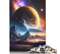 Puzzles Fantasy Celestial Horizons 1000 pièces pour Adultes Puzzles en Bois Exercice cérébral Jeu de défi Divertissement Cadeaux Activité familiale (75x50cm)