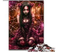 Puzzles Fantasy Dark Girl pour Adolescents, à partir de 14 Ans, décoration Murale, Cadeaux d'anniversaire et Cadeaux Uniques (50x75cm)