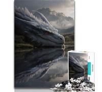 Puzzles Fantasy Dragon 1000 pièces pour Adultes, Aidez Le Cerveau à exercer des Jouets addictifs pour cultiver la Patience Une œuvre d'art 38x26cm