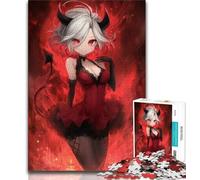 Puzzles Fantasy Dragon Girl pour Adolescents 1000 pièces, Aidez Le Cerveau à exercer des Jouets addictifs pour cultiver la Patience, Jeu de défi Unique 38x26cm