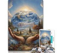 Puzzles Fantasy Earth pour Adolescents, 1 000 pièces, Jeu éducatif, Jouet de défi, décoration Murale, Cadeaux d'anniversaire et de Noël Uniques, 50x75cm