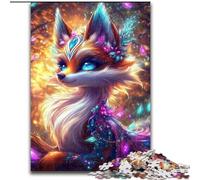 Puzzles Fantasy Fox 1000 pièces pour Adultes, Jeux Amusants en Famille, activités à la Maison, Cadeau d'anniversaire, Cadeaux de Voyage 26x38cm