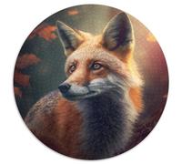 Puzzles Fantasy Fox pour Adultes, 1 000 pièces, Ronds, pour débutants, idéal pour Les Anniversaires et Les fêtes, 67,5 x 67,5 cm