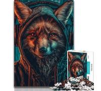 Puzzles Fantasy Fox pour Adultes 1000 pièces, Aidez Le Cerveau à exercer des Jouets addictifs pour cultiver la Patience Une œuvre d'art 50x75cm