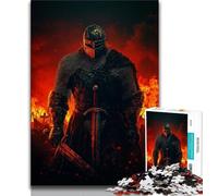 Puzzles Fantasy Knight pour Adultes et Adolescents, Difficiles à réaliser, mais Amusants et Humoristiques, Cadeau d'anniversaire, Cadeaux, Art Mural (75x50cm)
