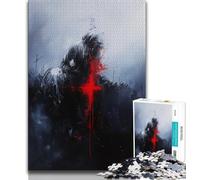Puzzles Fantasy Ninja Knight pour Adultes, 1000 pièces, Difficiles à réaliser, mais Amusants et Humoristiques, pour Un Cadeau d'anniversaire, Une décoration Murale (75x50cm)
