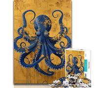Puzzles Fantasy Octopus 1000 pièces pour Adultes, Aidez Le Cerveau à exercer des Jouets addictifs pour cultiver la Patience Une œuvre d'art (38x26cm)