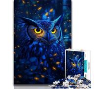 Puzzles Fantasy Owl pour Adultes 1000 pièces, Staycation Kill Time, Chaque pièce est Unique - Jeu Familial Stimulant et Amusant (75x50cm)