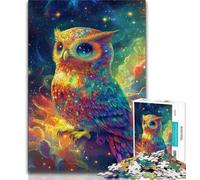 Puzzles Fantasy Owl pour Adultes 1000 pièces, Staycation Kill Time, Chaque pièce est Unique - Jeu Familial Stimulant et Amusant (38x26cm)