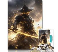 Puzzles Fantasy Samurai Ninja 1000 pièces pour Adultes, Aidez Le Cerveau à exercer des Jouets addictifs pour cultiver la Patience Une œuvre d'art 38x26cm