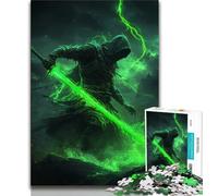 Puzzles Fantasy Samurai Ninja 1000 pièces pour Adultes, Jeux de société, Anti-Stress, défi Difficile, Cadeaux et Jouets (38x26cm)