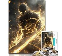 Puzzles Fantasy Samurai Ninja pour Adolescents, Anti-Stress, Vacances à la Maison, avec Affiche et fiche de Questions-réponses Assorties (38x26cm)