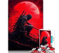 Puzzles Fantasy Samurai Ninja pour Adultes, 1 000 pièces, Jeu Stimulant et décoration Murale familiale, Cadeaux d'anniversaire et de Noël Uniques (38x26cm)