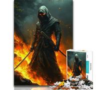 Puzzles Fantasy Samurai Ninja pour Adultes et Adolescents, Aidez Le Cerveau à exercer des Jouets addictifs pour cultiver la Patience, adaptés aux Couples (38x26cm)