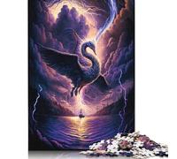 Puzzles Fantasy Swan 1000 pièces pour Adultes, Puzzles impossibles, Jouets en Bois, Jeu Stimulant, 1000 pièces (75 x 50 cm)
