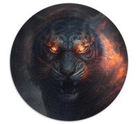 Puzzles Fantasy Tiger pour Adultes, 1000 pièces, Puzzle Rond de 1000 pièces, Jeu de réflexion, Jeu Familial interactif, adapté aux 14 Ans et Plus, 67,5 x 67,5 cm