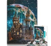 Puzzles Fantasy Universe Paysage Puzzles 1000 pièces pour Adultes Cadeaux, est idéal comme Cadeau pour Toute la Famille Convient pour Et 14 26x38cm