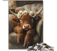 Puzzles Farm Yak pour Adolescents, 1 000 pièces, Jeu intellectuel, Collection d'artistes, Beaux-Arts, 26x38cm