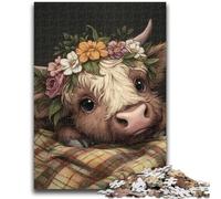 Puzzles Farm Yak pour Adultes 1000 pièces, Staycation Kill Time, Chaque pièce est Unique - Jeu Familial Stimulant et Amusant (50x75cm)