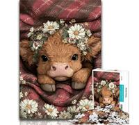 Puzzles Farm Yak pour Adultes 1000 Puzzles, Difficiles à compléter mais Amusants et Humoristiques, décoration d'intérieur et Cadeaux Uniques 50x75cm