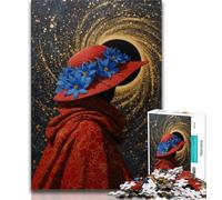 Puzzles Femme Univers pour Adultes et Adolescents, Jouet éducatif intellectuel décompressant, Cadeau d'anniversaire, Cadeaux, Art Mural 38x26cm