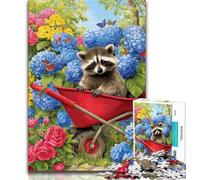 Puzzles Ferme Raton Laveur pour Adolescents, Jeu Stimulant, Chaque pièce est Unique - Jeu Familial Stimulant (50x75cm)