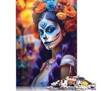 Puzzles festifs et mystérieux de 1 000 pièces pour Adultes, Jouets éducatifs, Jeux en Famille, Cadeaux d'anniversaire (38 x 26 cm)