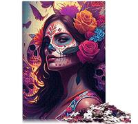 Puzzles Fiesta of Life pour Puzzles en Carton Jeu de Puzzle 1000 pièces pour Adultes Famille Jouet Décoration Murale 10,27" x 20,47"/26 * 38cm.