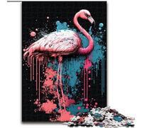 Puzzles Flamants Roses pour Adultes et Adolescents, à partir de 14 Ans, Jeu de Noël Anti-Stress, Cadeau pour Femmes (50x75cm)