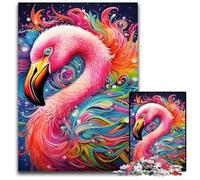 Puzzles Flamingo 1000 pièces pour Adultes, Puzzles en Bois, idéal pour Les Adolescents et Les collectionneurs, Cadeau de Voyage, activité familiale 50x75cm / 19,68x29,52 Pouces