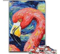 Puzzles Flamingo Night Sky pour Adolescents 2000 pièces, Jouets éducatifs, Jeux Anti-Stress, Cadeaux d'anniversaire Uniques (70x100cm)