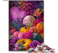 Puzzles Fleurs de Citrouille pour Adultes et Adolescents, Convient aux 14 Ans et Plus Amusement en Famille C'est Un pour Toute la Famille (50x75cm)