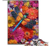 Puzzles Fleurs et Libellules pour Adultes et Adolescents, Jouets addictifs pour stimuler l'intelligence cérébrale, Cadeaux d'anniversaire pour Les 14 Ans et Plus (50x75cm)