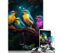 Puzzles Fleurs Oiseaux 1000 pièces pour Adultes, Jeu Stimulant et Jeu Familial, décoration Murale, Cadeaux d'anniversaire et de Noël Uniques 50x75cm