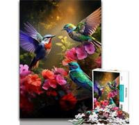 Puzzles Fleurs Oiseaux pour Adolescents, Jeu éducatif et Stimulant, idéal comme Cadeau pour Toute la Famille (50x75cm)