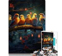Puzzles Fleurs Oiseaux pour Adultes et Adolescents 1000 Pièces, Aidez Le Cerveau à Exercer des Jouets Addictifs pour Cultiver la Patience Excellent Cadeau 50x75cm