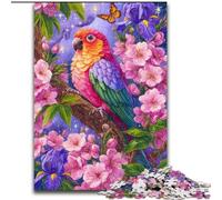 Puzzles Fleurs Perroquet Puzzles Impossibles pour Adultes 26X38CM pour Adolescents, Soirée Jeux en Famille, Idée Cadeau Stimulante