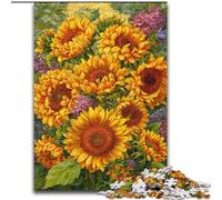 Puzzles Fleurs Tournesol 1000 pièces pour Adultes, Cadeaux, Jouets addictifs pour stimuler l'intelligence cérébrale, Cadeaux d'anniversaire pour Les 14 Ans et Plus 50x75cm