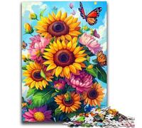 Puzzles Floraux pour Adolescents, 1 000 pièces, Chaque pièce est Unique - Jeu Familial Stimulant et Amusant (50x75cm)