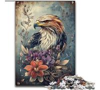 Puzzles Flower Eagle 1000 pièces pour Adultes, Jeux éducatifs, décoration d'intérieur, Cadeau d'anniversaire, décoration Murale 50x75cm