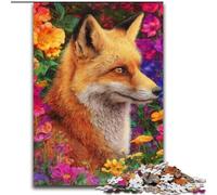 Puzzles Flower Fox pour Adolescents 1000 pièces, à Assembler soi-même, à Offrir en Cadeau à Toute la Famille (50x75cm)