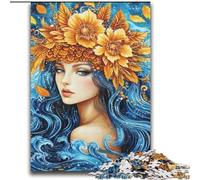 Puzzles Flower Girl 2000 pièces pour Ados, Jeu Stimulant et éducatif en Famille pour Anniversaire et Noël (70x100cm)