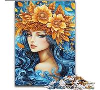 Puzzles Flower Girl pour Adultes et Adolescents, 1000 pièces, adaptés aux 14 Ans et Plus, pour Un Plaisir en Famille pour Toute la Famille (26x38cm)