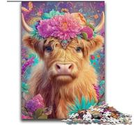 Puzzles Flower Yak 2000 pièces pour Adultes, Cadeaux pour 14 Ans et Plus Entraînez Votre Cerveau et Vos Mains Cadeaux de Noël (70x100cm)