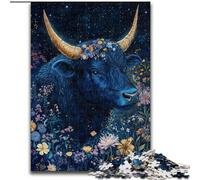 Puzzles Flower Yak pour Adolescents, 1000 pièces, Jeu Familial Anti-Stress, défi Difficile, Cadeaux pour Amis et Famille (26x38cm)