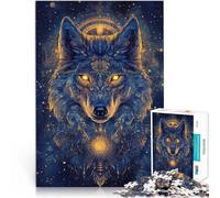 Puzzles for Adults 2000 Pieces “in The Darkness Wolf” Made of Cardboard，for and from 14 Years and Over Difficult to Complete But Fun and Humorous Because it is Ideal as a Gift for The Whole Family。