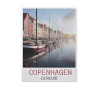 Puzzles for Adults Jigsaw Puzzles 1000 Pieces for Adults Kids，Copenhagen Denmark，Wood Puzzle Jigsaw Puzzle Artwork Intellective Educational Toys Gifts（38x52cm）-FM24